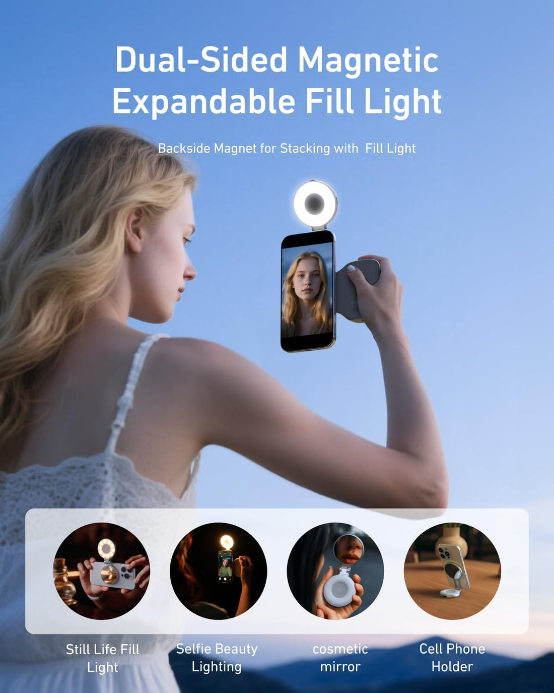 TELESIN Magnetic Camera Grip & LED Selfie Light – Pro Content Creator Bundle