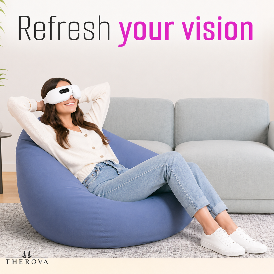 Smart Heated Eye Massager – Vibration, Compression & Relaxation Therapy